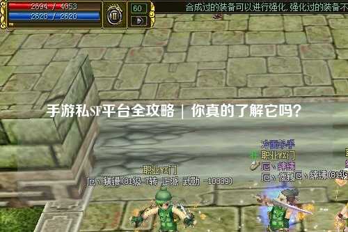 手游私SF平台全攻略 | 你真的了解它吗？